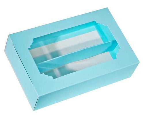 Macaron Box for 12 (12"x19"x5") Blue