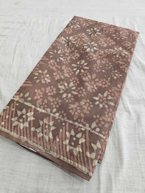 597003 Pure Cotton hand block Printed Saree