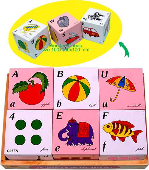 Alphabet and Number cube Set