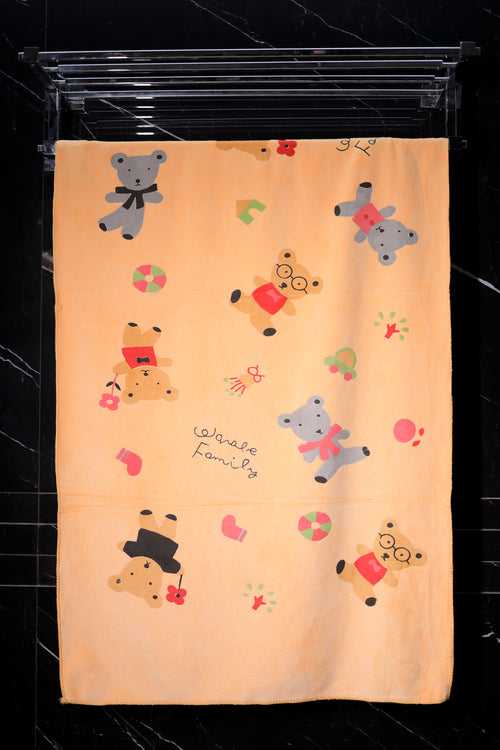 Kids Towel Pooh Print