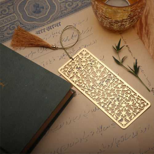 Brass Bookmark Taj Mahal Jaali