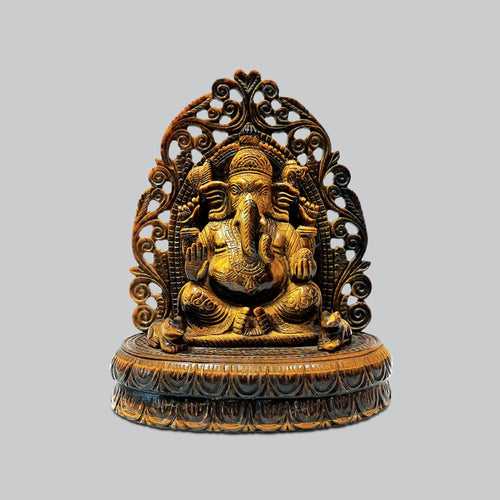 Sand Stone Ganesh Pardi Sitting 10 in