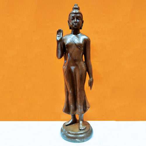 Bronze Buddha Standing 35 in