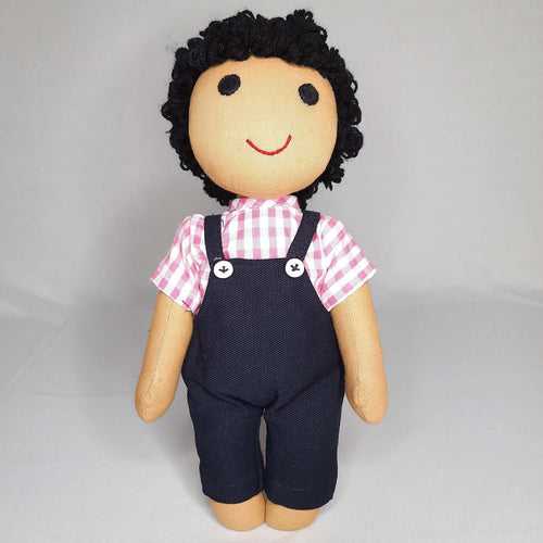 Khanna Male Doll in Dungarees 10 in (Assorted Colours)