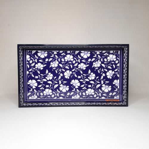 Blue Pottery Square Enamel Small tray