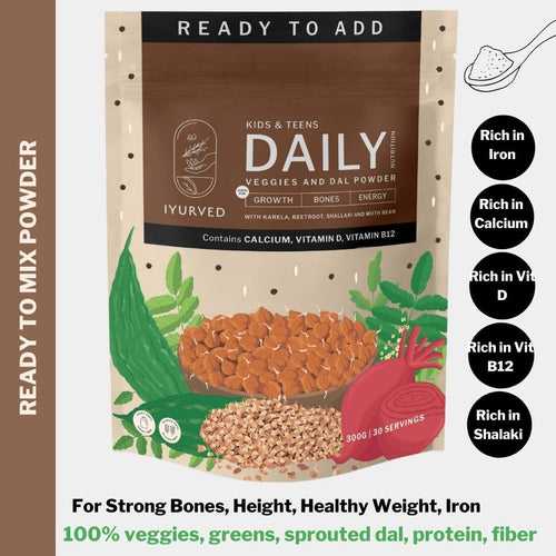 Kids & Teens Daily Nutrition Veggies And Dal Powder