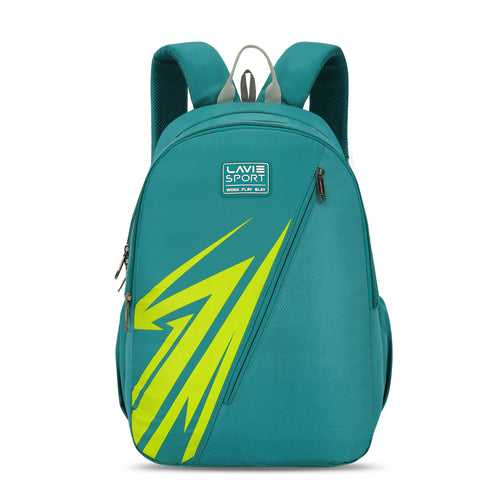 Lavie Sport Lance 37L College Bag For Boys & Girls|Backpack For Men & Women Teal