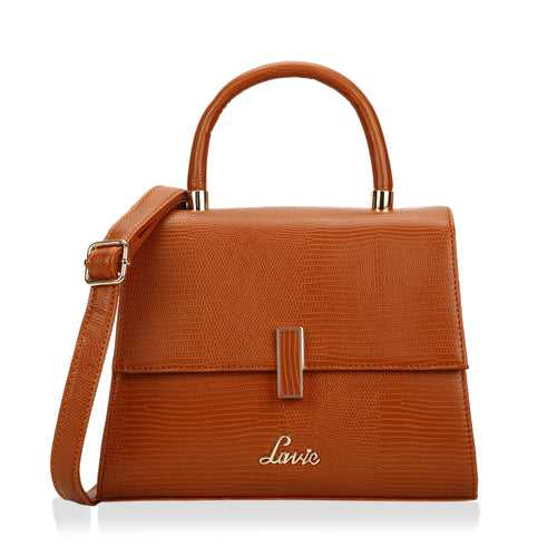 Lavie Liz Tan Medium Women's Gypsy23 Flap Satchel Bag