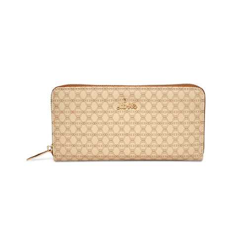 Lavie Mono Sacy Beige Large Women's Zip Wallet