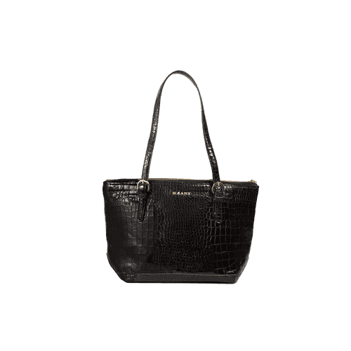 Sophisticated Leather Black Handbag