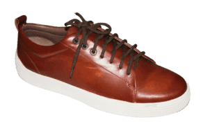 Cognac Leather Sneakers