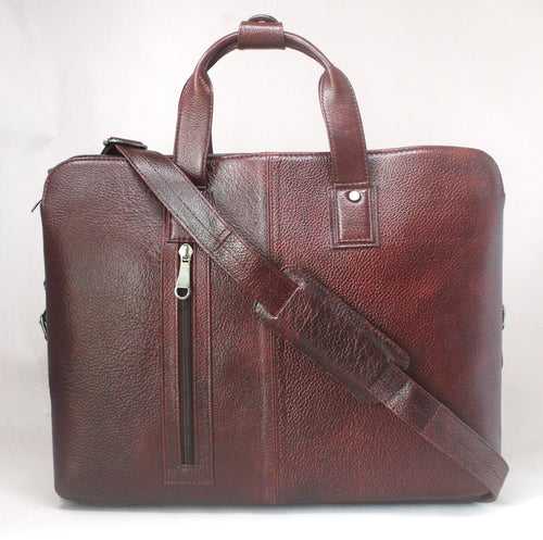 Taha Genuine Leather Brown Laptop Bag THLB3