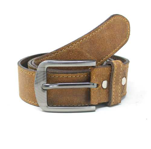 Tan Classic Genuine Leather Belt for Men