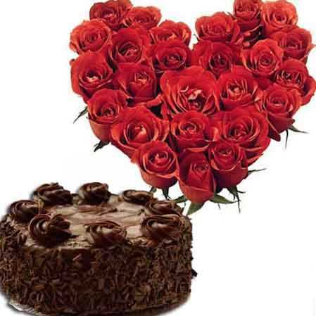 Valentine Love with Cake