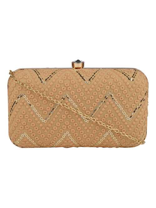 ZigZag Fabric Clutch