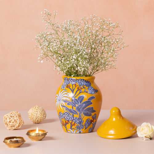 Roshan- Handpainted Flower Pot