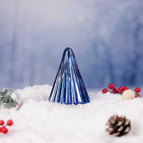 Aurora Blue Glass Christmas Tree
