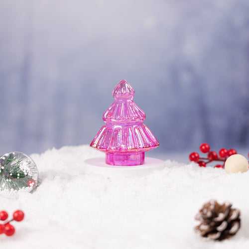 Magenta Magic Holiday Glass Christmas Tree