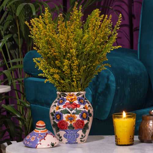 Rangeen Aangan Hand painted Flower pot