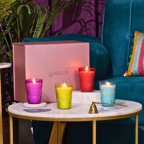 Carnival - Gift Set of 4 Glass Soy Wax Candles
