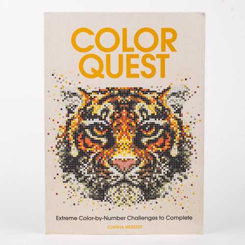 Colour Quest: Extreme Color-by-Number Challenges to Complete: By Joanna Webster (Paperback)