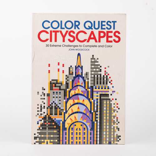Color Quest: Cityscapes: 30 Extreme Challenges to Complete and Color: By John Woodcock (Paperback)