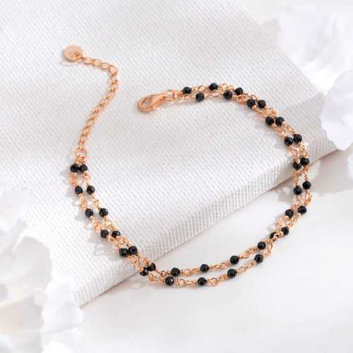 Rose Gold Radiance 925 Sterling Silver Bracelet