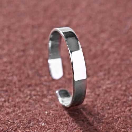 CLARA Pure 925 Sterling Silver Slim Finger Ring Size Adjustable Thumb Band Valentine Gift for Women Girls Wife Girlfriend