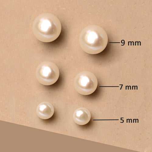 CLARA 925 Pure Sterling Silver Real White Pearl Studs Earrings Gift for Women & Girls Rhodium Plated