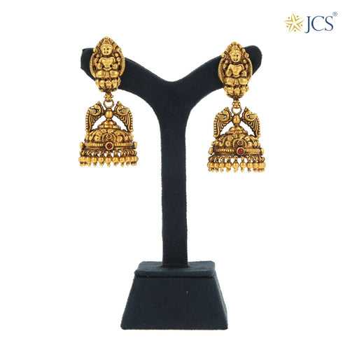 Goddess Lakshmi Gold Jhumka_JGJ3026