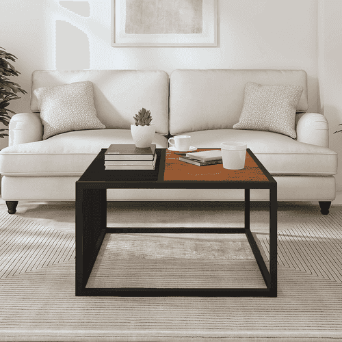 Choptic Iron And Mango Wood Coffee Table In Light Cheery