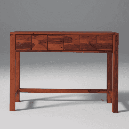 Pluto Sheesham Wood Console Reddish Rosewood