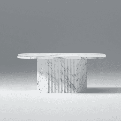 Galao Mango wood and marble Coffee table In Natural