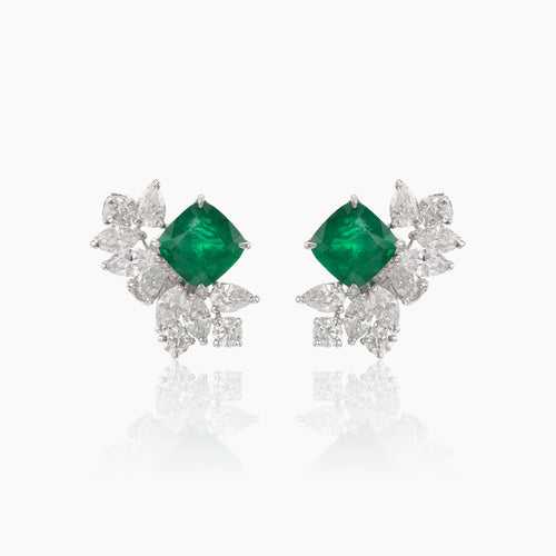 Emma Diamond and Emerald Studs