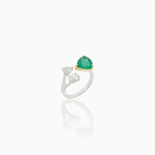 Bella Diamond and Emerald Ring