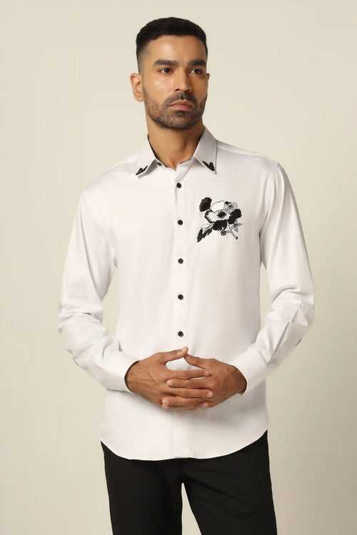 White Designer Shirt