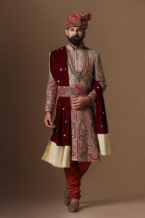 Ombre Embroidered Sherwani