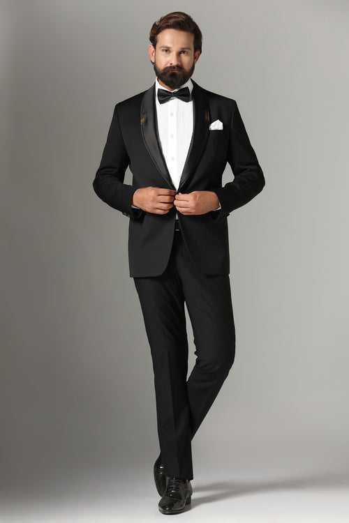 Jet Black Tuxedo Suit