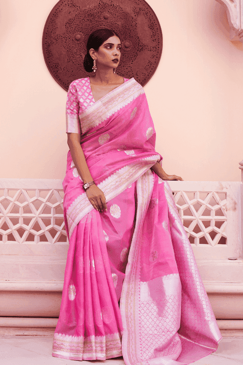 Ready to Wear Soft Linen Silk Saree