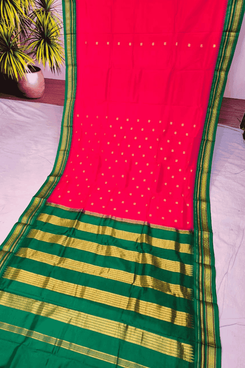 Glamwiz Irkal Cotton Paithani Saree