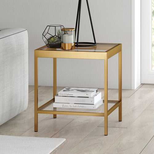 Alfy Side Table in Golden Colour