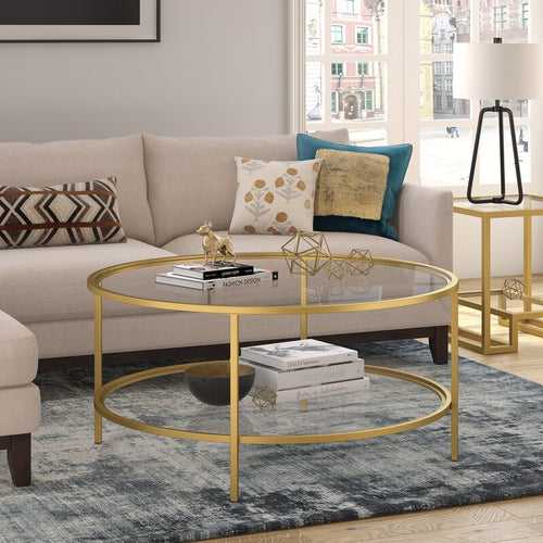 Grace Center Table with Glass Top