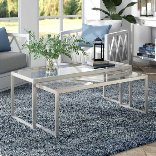 Linda Center Table in Silver Color