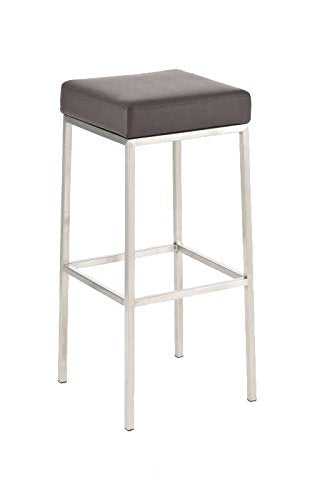 Mini Barstool in Grey Color - Stainless Steel