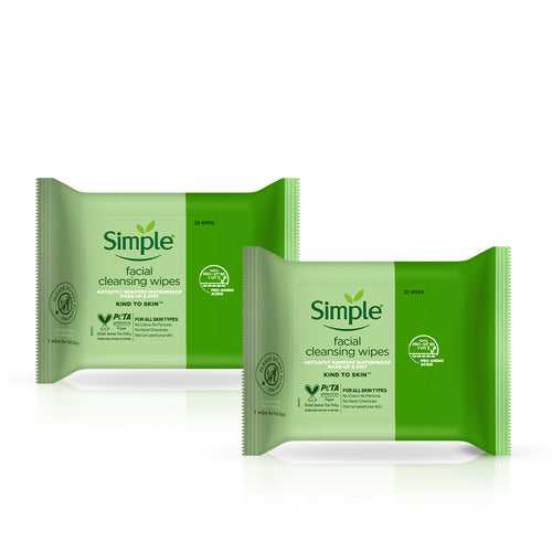 Cleansing Facial Wipes Combo (Pack of 2) - (25 Wipes +25 Wipes)