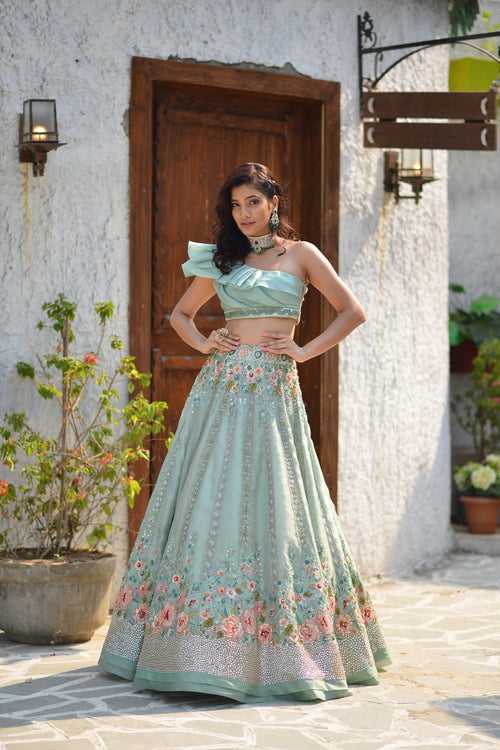 Mint Beach Lehenga