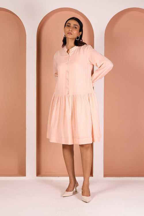 TIRA PINK SOLID DRESS