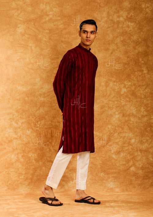 Asad Embroidered Rayon Straight Men's Kurta