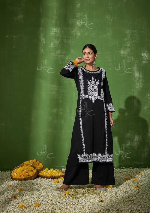 Rizwana Chikankari Cotton Straight Kurta Set