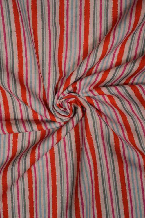 Handloom Cotton Printed Fabric